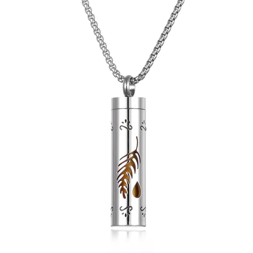 Collier Diffuseur de Parfum – Acier Inoxydable – 18 Designs Uniques