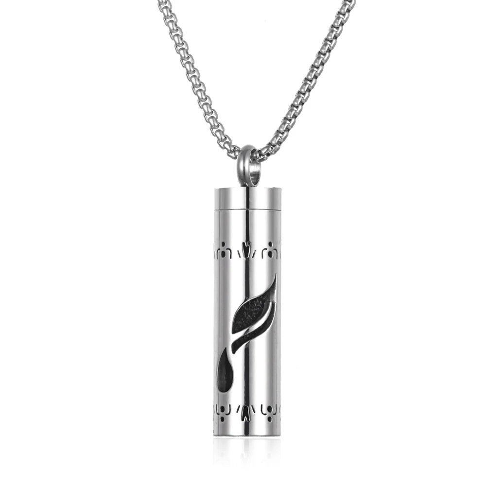 Collier Diffuseur de Parfum – Acier Inoxydable – 18 Designs Uniques