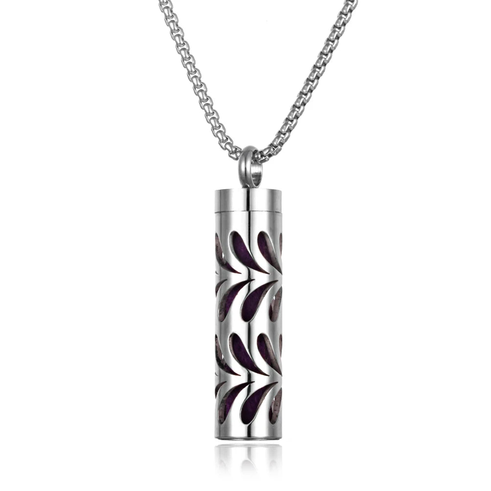 Collier Diffuseur de Parfum – Acier Inoxydable – 18 Designs Uniques